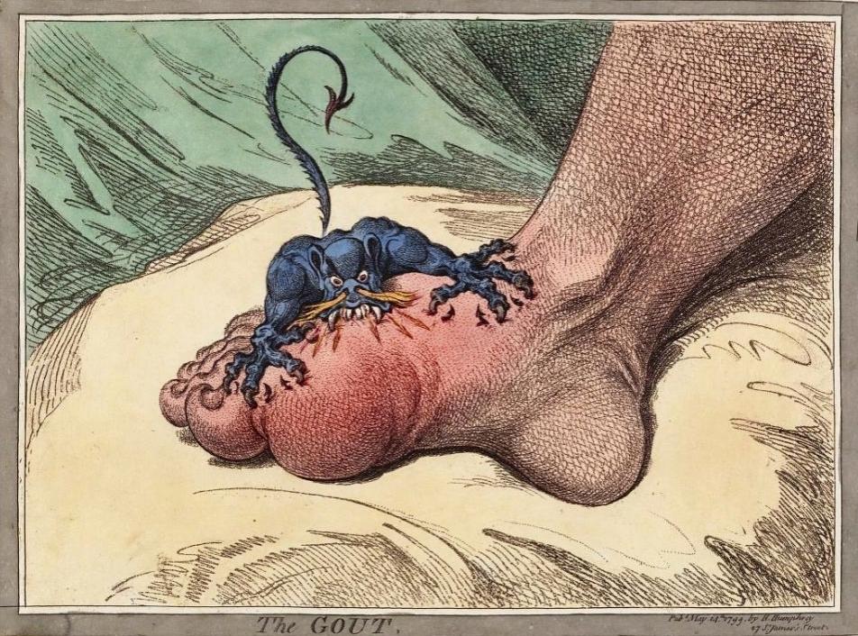 Gout của James Gillray