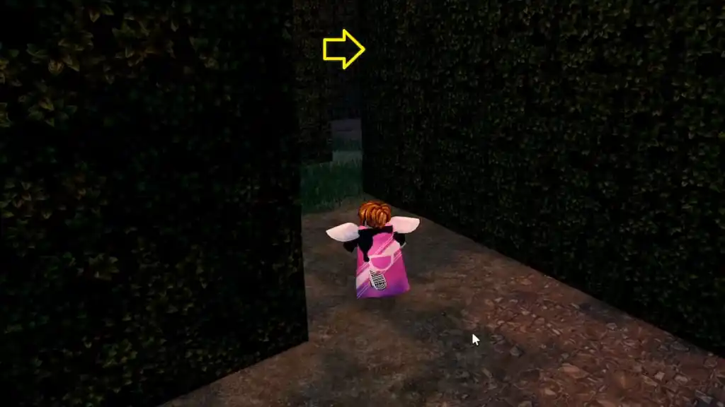 A maze section in Roblox Haunt