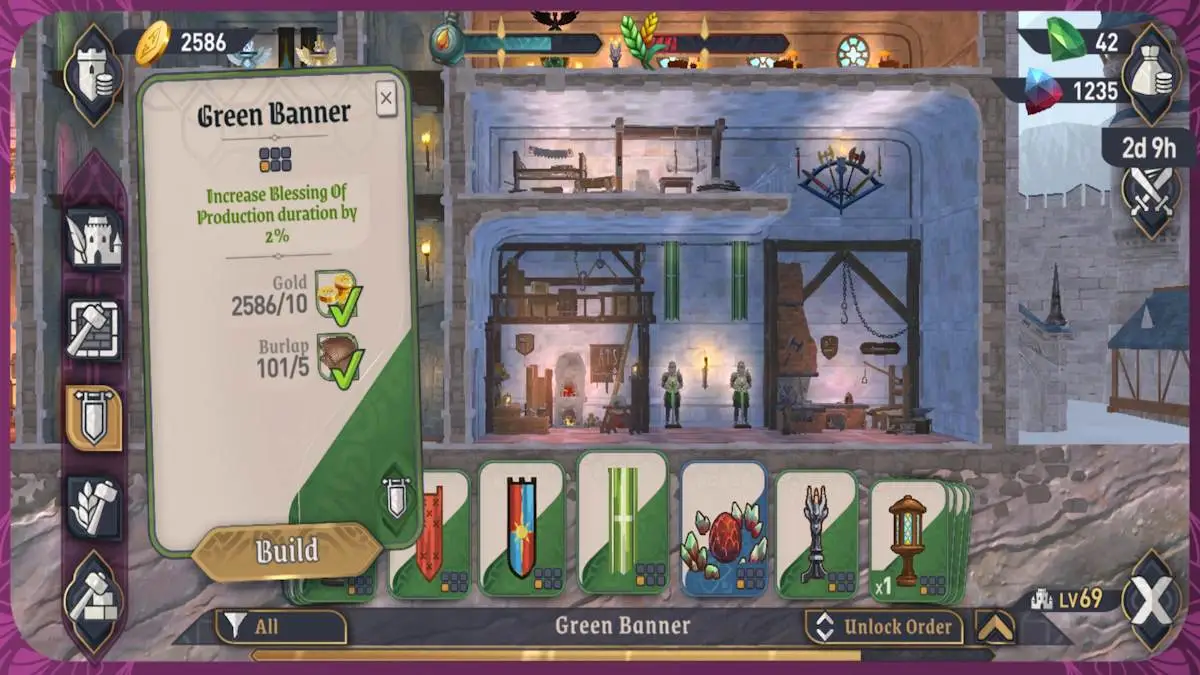 Green Banner in The Elder Scrolls: Castles