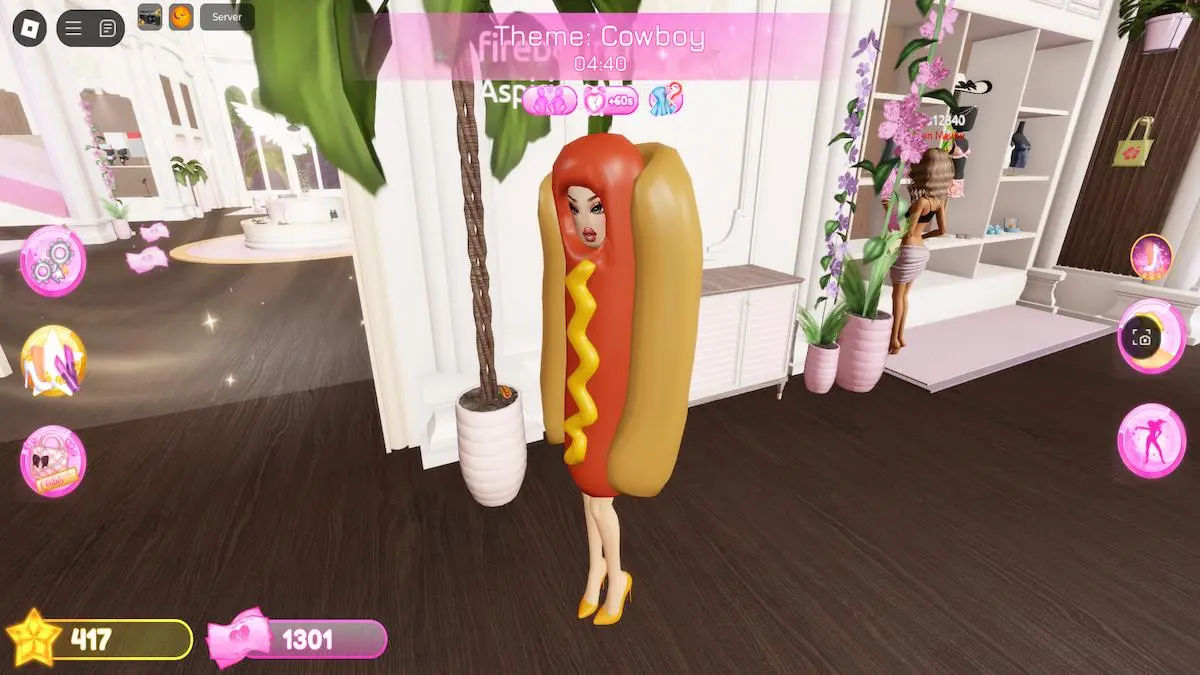 Trang phục Hotdog trong Dress to Impress trên Roblox.