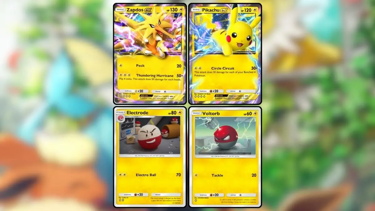 Bộ bài Pikachu EX tốt nhất trong Pokémon TCG Pocket.