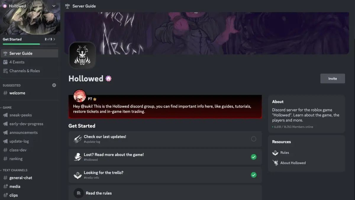 Discord của Hollowed Roblox